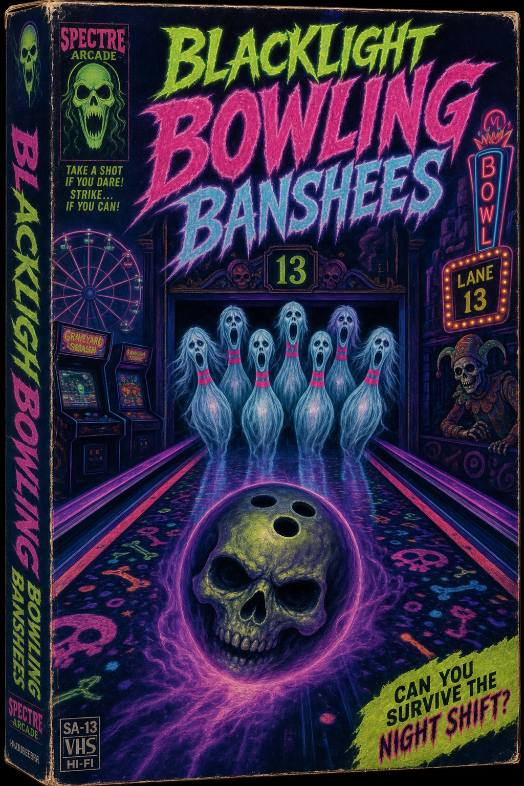 Blacklight Bowling Banshees original box art