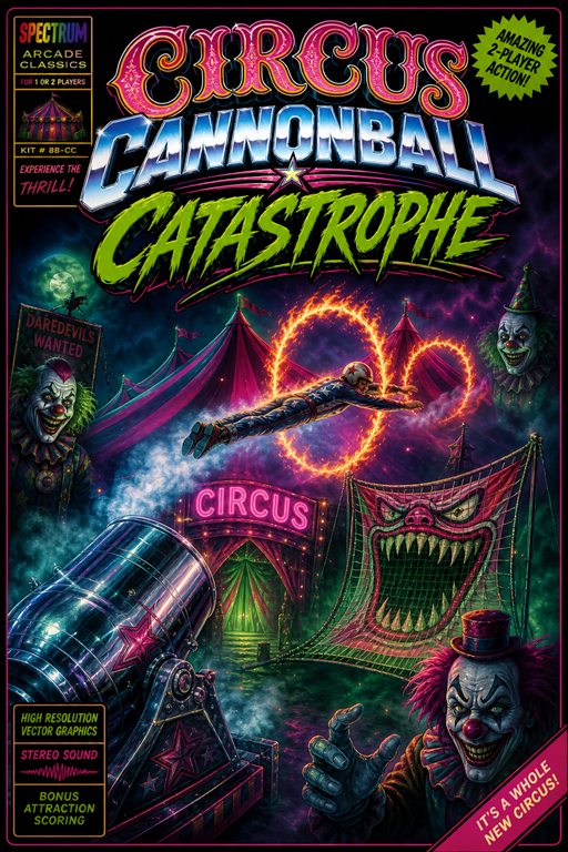 Circus Cannonball Catastrophe original box art
