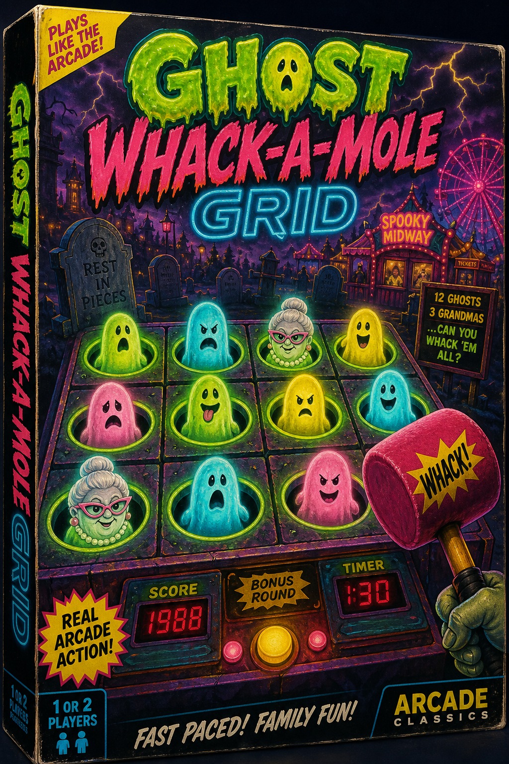 Ghost Whack-A-Mole Grid original box art