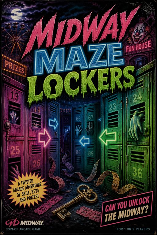 Midway Maze Lockers original box art