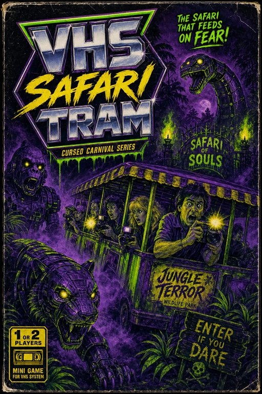 VHS Safari Tram original box art